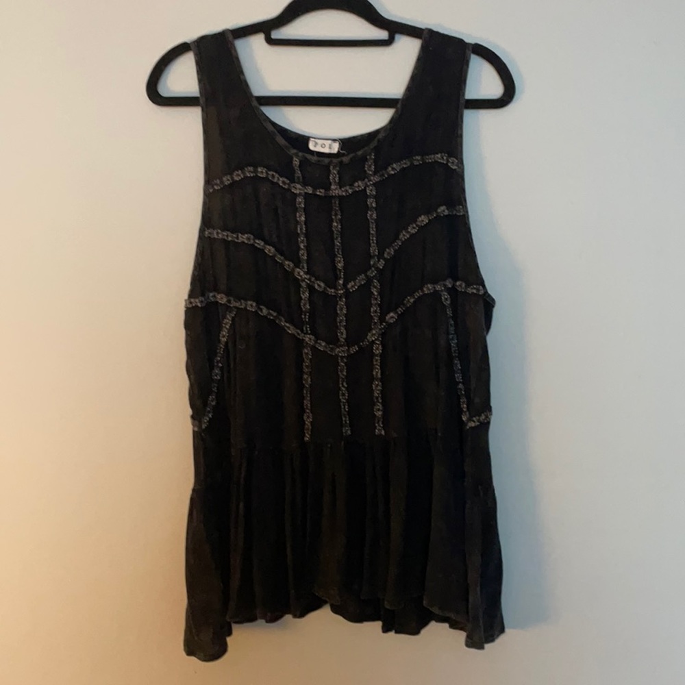 Black Detailed Blouse